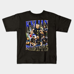 Kylian Mbappe Retro Bootleg Kids T-Shirt